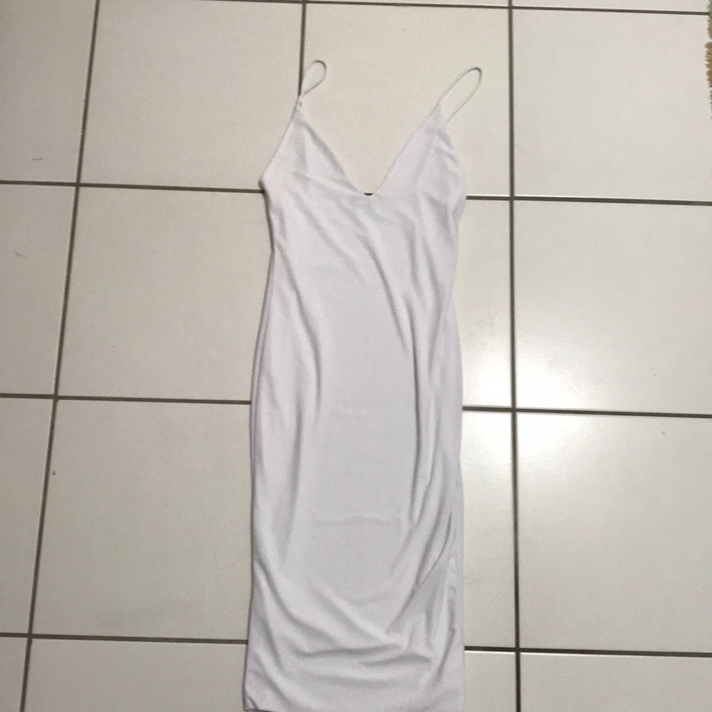 White fashion nova dress